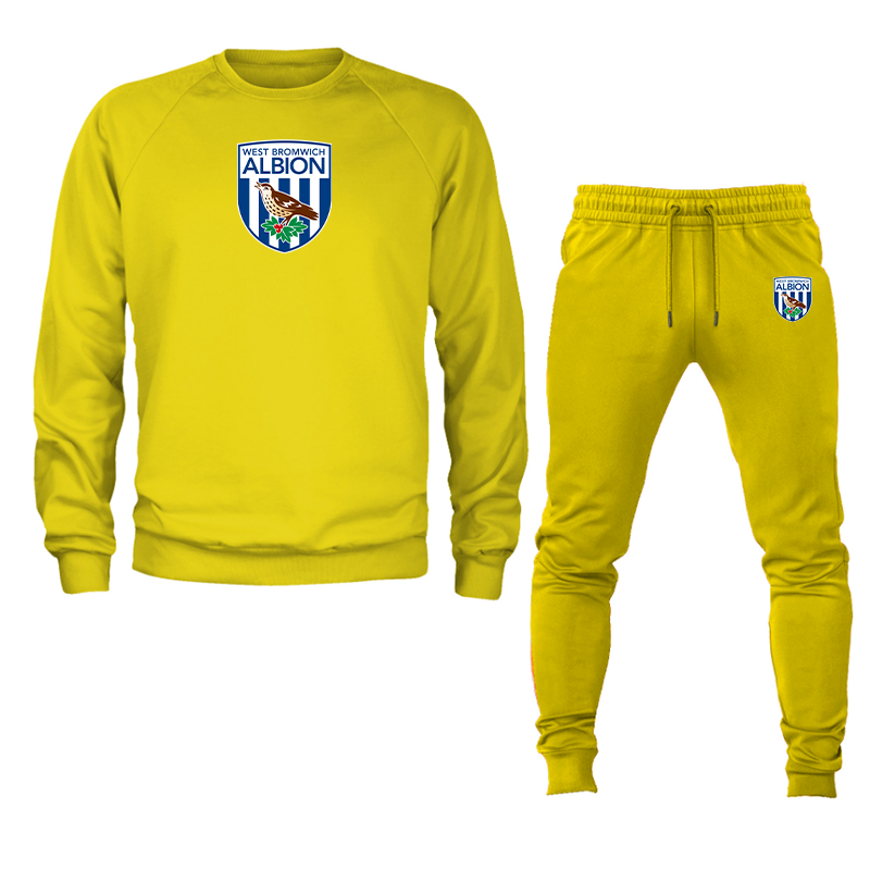 Men's West Bromwich Albion Soccer Crewneck Sweatshirt Joggers Suit